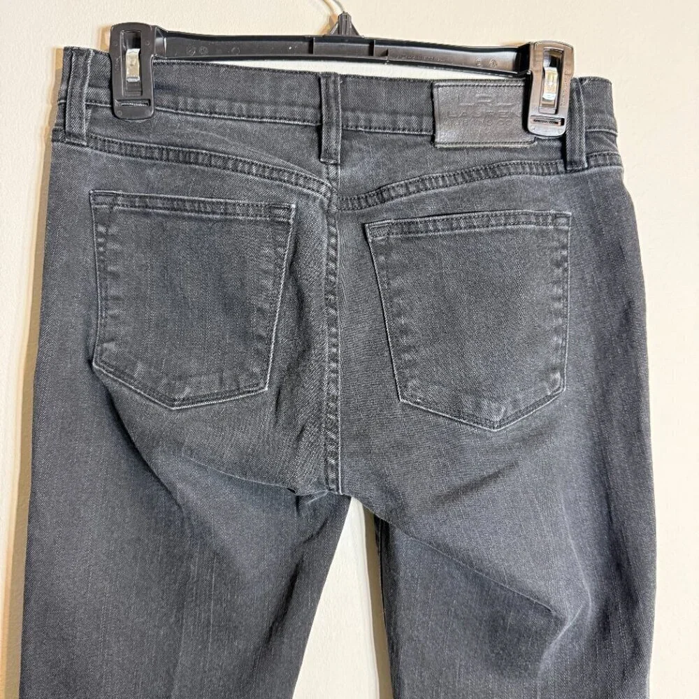 Vintage Lauren Ralph Lauren Straight Leg Denim Jeans Women's 2 Black Low Rise - Picture 8 of 11